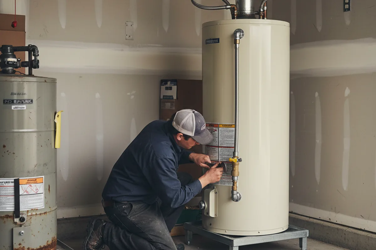 Water heater and shutoff valve replacement in Mc Caysville